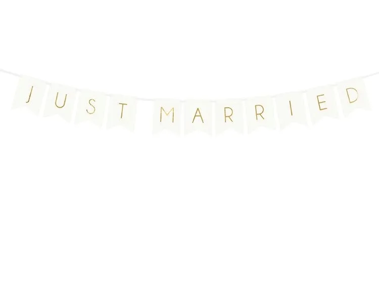 baner-just-married-bialy-15-x-155-cm