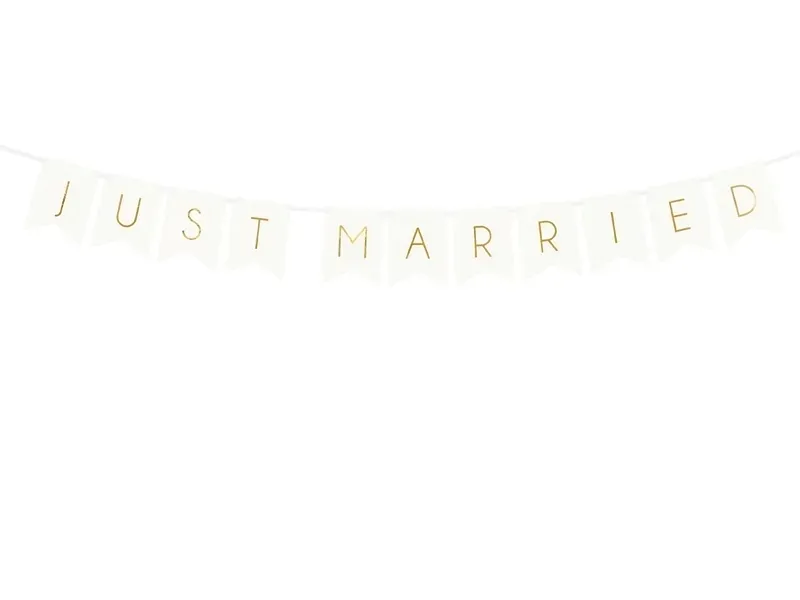 baner-just-married-bialy-15-x-155-cm
