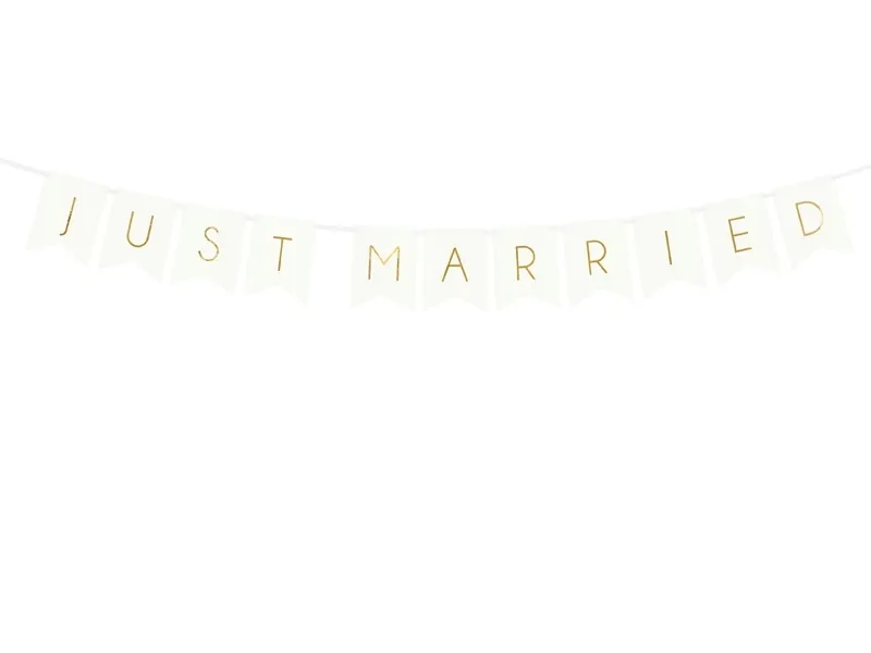 baner-just-married-bialy-15-x-155-cm-stan-nowy