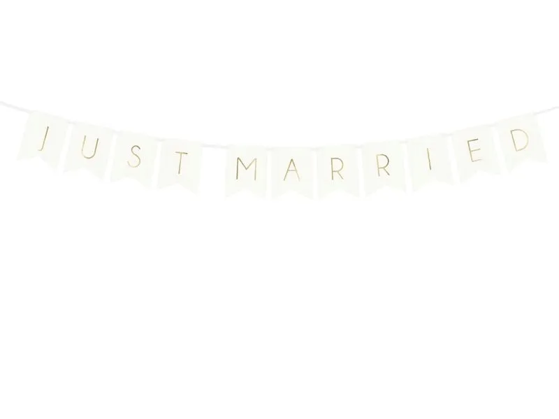 baner-just-married-bialy-15-x-155-cm
