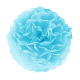 pompon-bibulowy-dekoracja-do-powieszenia-niebieski-dekor-sali-honeycomb-15c