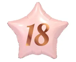 balon-gwiazda-rozowe-zloto-osiemnastka-18-tka-44cm