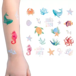 tatuaze-zmywalne-zwierzeta-morskie-delfin-rybka-syrenka-urodziny-ocean