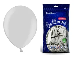 balony-strong-metalik-srebrne-30cm-10x-profesjonl
