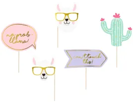 gadzety-do-fotobudki-rekwizyty-do-zdjec-lama-5-szt