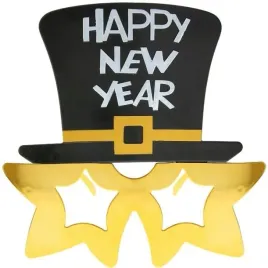 okulary-happy-new-year-z-cylindrem-zlote