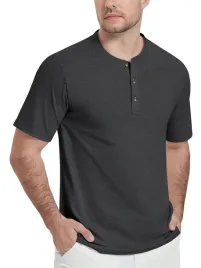 kefitevd-meska-koszulka-polo-henley-bawelniana-krotki-rekaw-czarna-xl