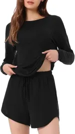 pizama-damska-komplet-bluza-i-szorty-wygodna-z-kieszeniami-czarna-xl