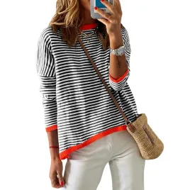 damski-sweter-w-paski-bawelna-okragly-dekolt-cieply-czarny-bialy-m