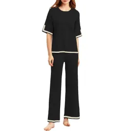 damski-sweter-z-krotkim-rekawem-i-spodniami-z-wysokim-stanem-czarny-m