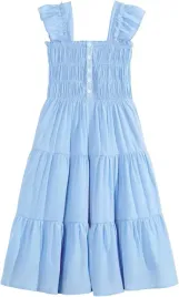 sukienka-letnia-dziewczeca-elegancka-z-bufiastymi-rekawami-11-12-lat-160-cm