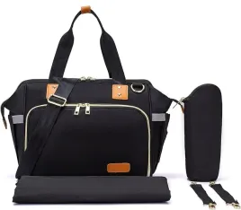 axcone-torba-na-wozek-mata-do-przewijania-3w1-wodoodporna-organizer-czarna