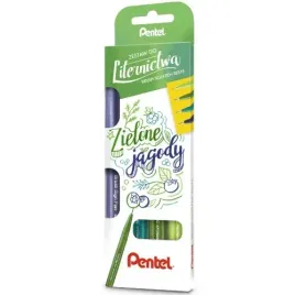 pisaki-do-kaligrafii-brush-4szt-zielone-jagody