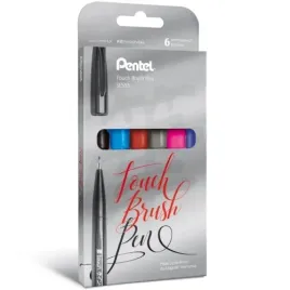 pisaki-do-kaligrafii-brush-6szt-zestaw-ii-pentel