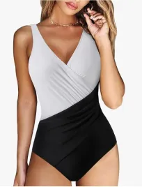 kostium-kapielowy-damski-l-modelujacy-brzuch-dekolt-v