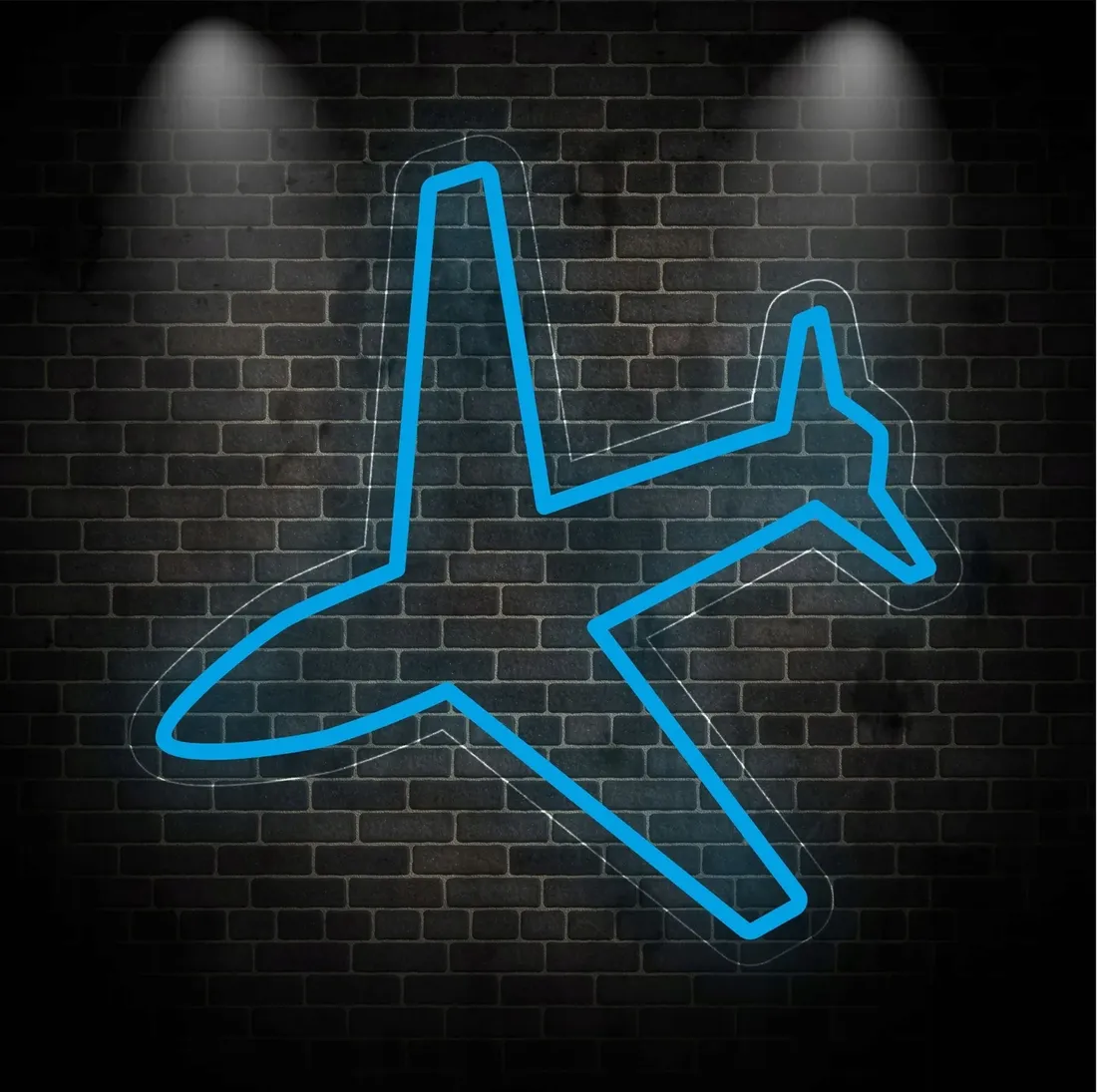 neon-led-dekoracja-scienna-samolot-50x50-plexi-stan-nowy