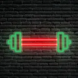 neon-led-dekoracja-scienna-silownia-60x20-plexi-stan-nowy