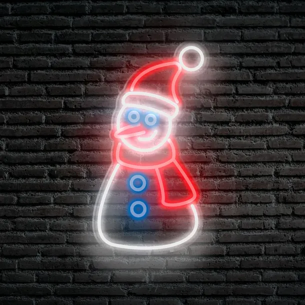 neon-led-dekoracja-scienna-balwan-34x55-plexi-stan-nowy
