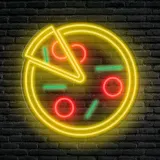 neon-led-dekoracja-scienna-pizzeria-60x60-plexi-stan-nowy
