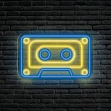 neon-led-dekoracja-scienna-kaseta-55x35-plexi-stan-nowy