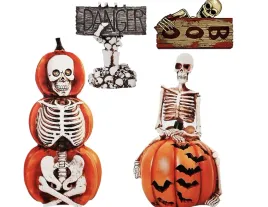 dekoracje-ogrodowe-na-halloween-dynie-z-duchami-i-szkieletami