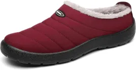 kapcie-unisex-zimowe-ocieplane-futrem-wodoodporne-czerwone-40-eu