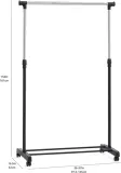 wieszak-stojacy-metal-amazon-basic-czarny-stan-nowy