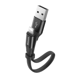 plaski-kabel-przewod-usb-iphone-lightning-z-uchwytem-2a-23cm-czarny