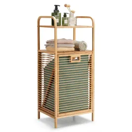 kosz-wolnostojacy-na-pranie-costway-40l-bezowy-zielony
