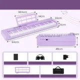 keyboard-costway-mu10136de-zs-glebokosc-produktu-22-cm