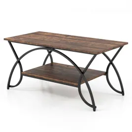 stolik-costway-prostokatny-100-x-50-x-45cm-dab-rustykalny
