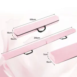 belka-gimnastyczna-costway-rozowa-skladana-210-cm-antyposlizgowa