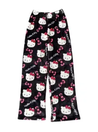 spodnie-damskie-pizamowe-dresowe-hello-kitty-czarno-rozowe-cieple-l