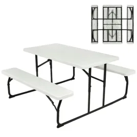 stol-costway-tworzywo-sztuczne-prostokatny-136-x-151-x-73-cm