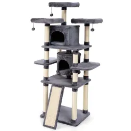 drapak-wysoki-legowisko-slupek-do-drapania-costway-161-220-cm