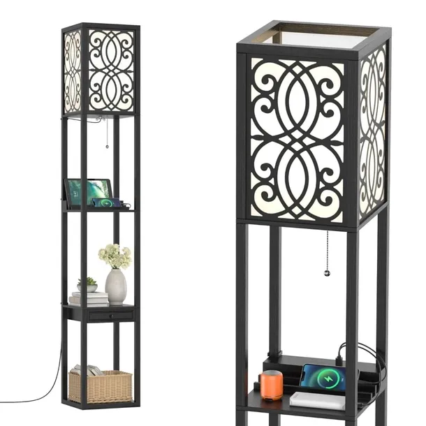 lampa-podlogowa-costway-e27-40-w-czarny-rodzaj-gwintu-e27