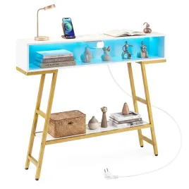 konsola-costway-bialy-zloty-matowe-100-x-865-x-20cm