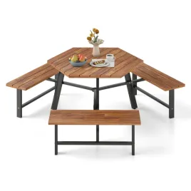stol-costway-drewno-165-x-191-x-70-cm