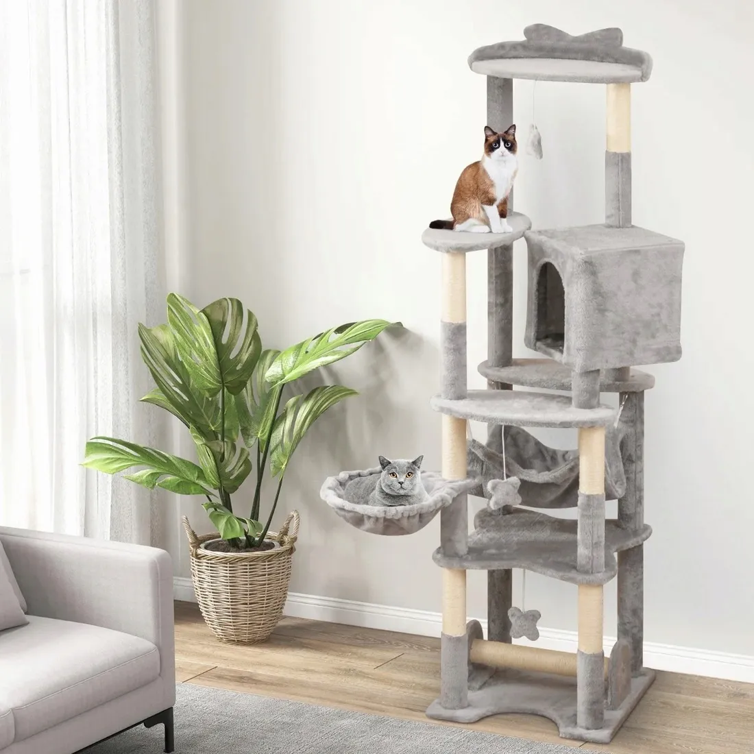 drapak-wysoki-costway-161-220-cm
