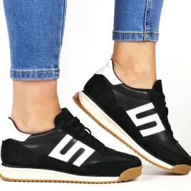 sneakersy-skorzane-damskie-polbuty-sportowe-filippo-7686-czarne