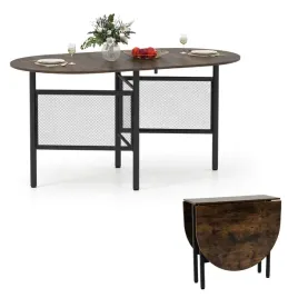 stol-kuchenny-costway-owalny-odcienie-brazu-80-x-150-x-76-cm