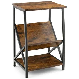 stolik-kawowy-costway-prostokatny-40x30x61cm-dab-rustykalny-industrial