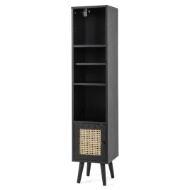 wysoki-regal-rattanowy-z-4-polkami-regal-do-salonu-boho-czarny