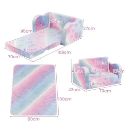 fotel-dzieciecy-costway-wielokolorowy