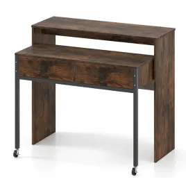 toaletka-costway-drewno-retro-matowe-100-x-88-x-63cm