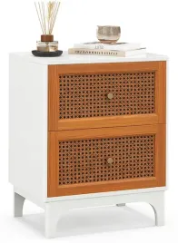 szafka-nocna-stolik-z-dwiema-szufladami-costway