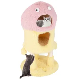 2-poziomowy-domek-dla-kota-drapak-legowisko