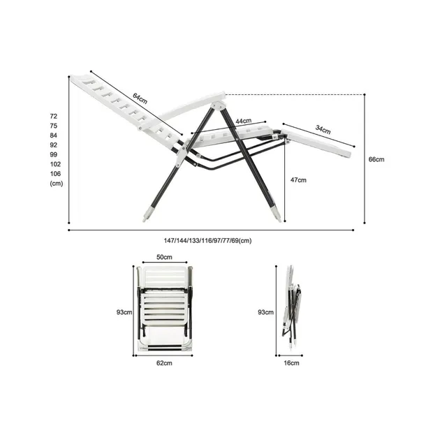 lezak-metal-bialy-costway-kolor-bialy