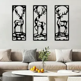 yiya-zestaw-3-dekoracji-sciennych-renifer-metal-minimalistyczny