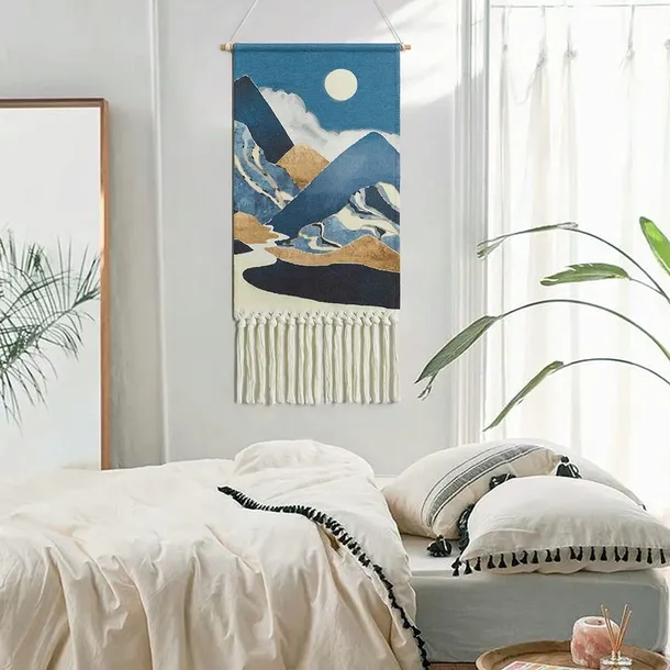 weldomcor-makrama-boho-dekoracja-scienna-niebieska-stan-nowy-marka-bez-marki